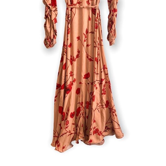 Johanna Ortiz x H&M Crepe Wrap Front Maxi Dress,‎ size XS - Picture 5 of 9